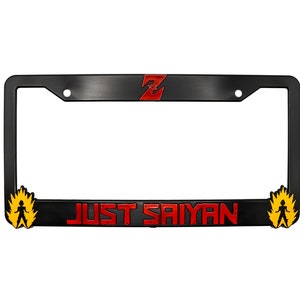Just Saiyan 3D Raised License Plate Frame