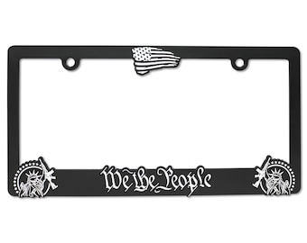 We The People V2 3D Raised License Plate Frame