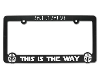 This Is The Way V2 Moldura de placa de matrícula em relevo 3D