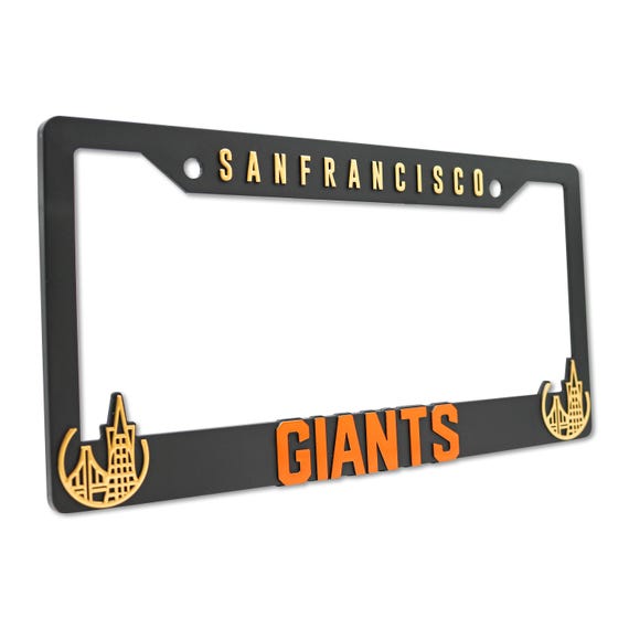 SF Giants V2 3D Raised License Plate Frame - Etsy