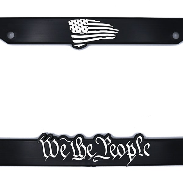 We The People 3D Raised License Plate Frame