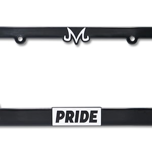 Saiyan Pride V2 3D Raised License Plate Frame