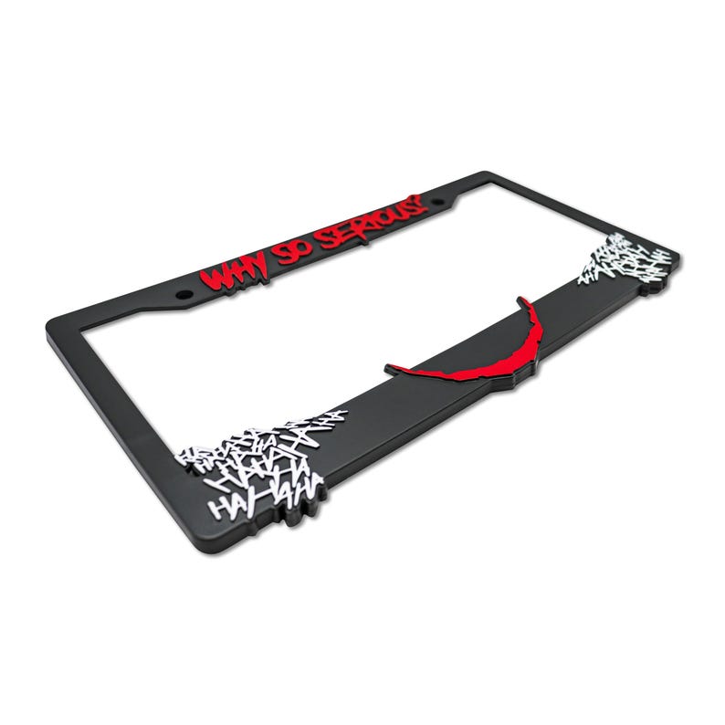 Why So Serious for Joker 3D Raised License Plate Frame image 8