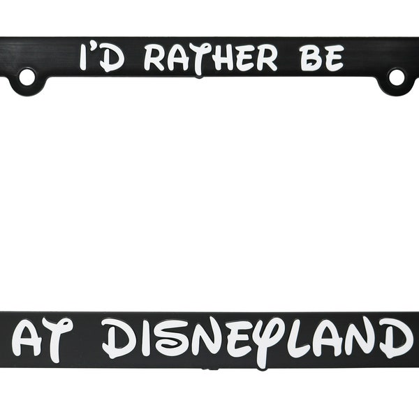 Disneyland License Plate Frame Etsy
