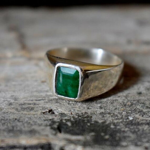 Buy PTM 925 Sterling Silver 7.25 Ratti Emerald or Panna Gemstone Ring For  Men and Women - 26 (DUP_PTM-LSSRED-A8725-26) Online at Best Prices in India  - JioMart.
