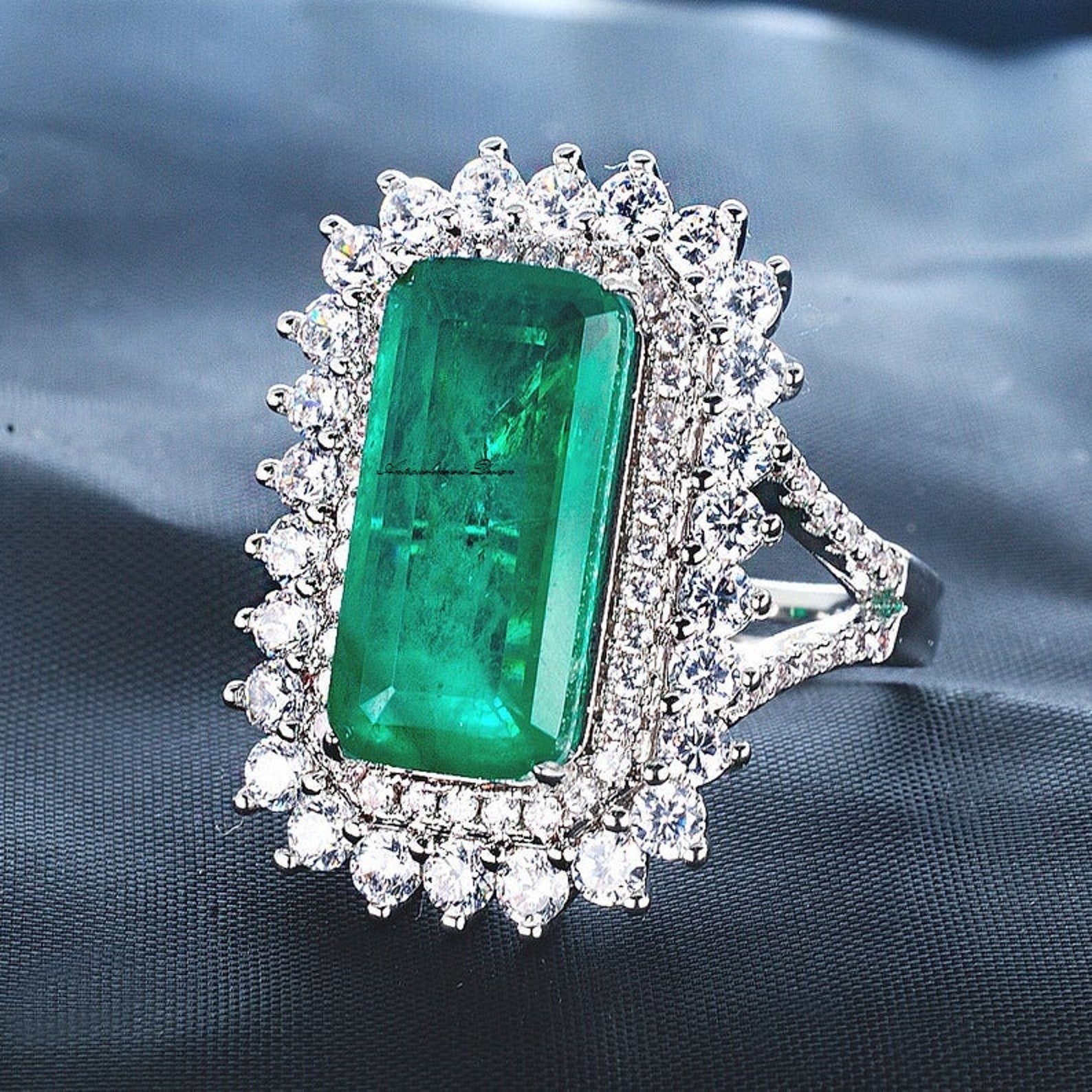 925 Sterling Silver Natural Certified Emerald Green Panna - Etsy UK