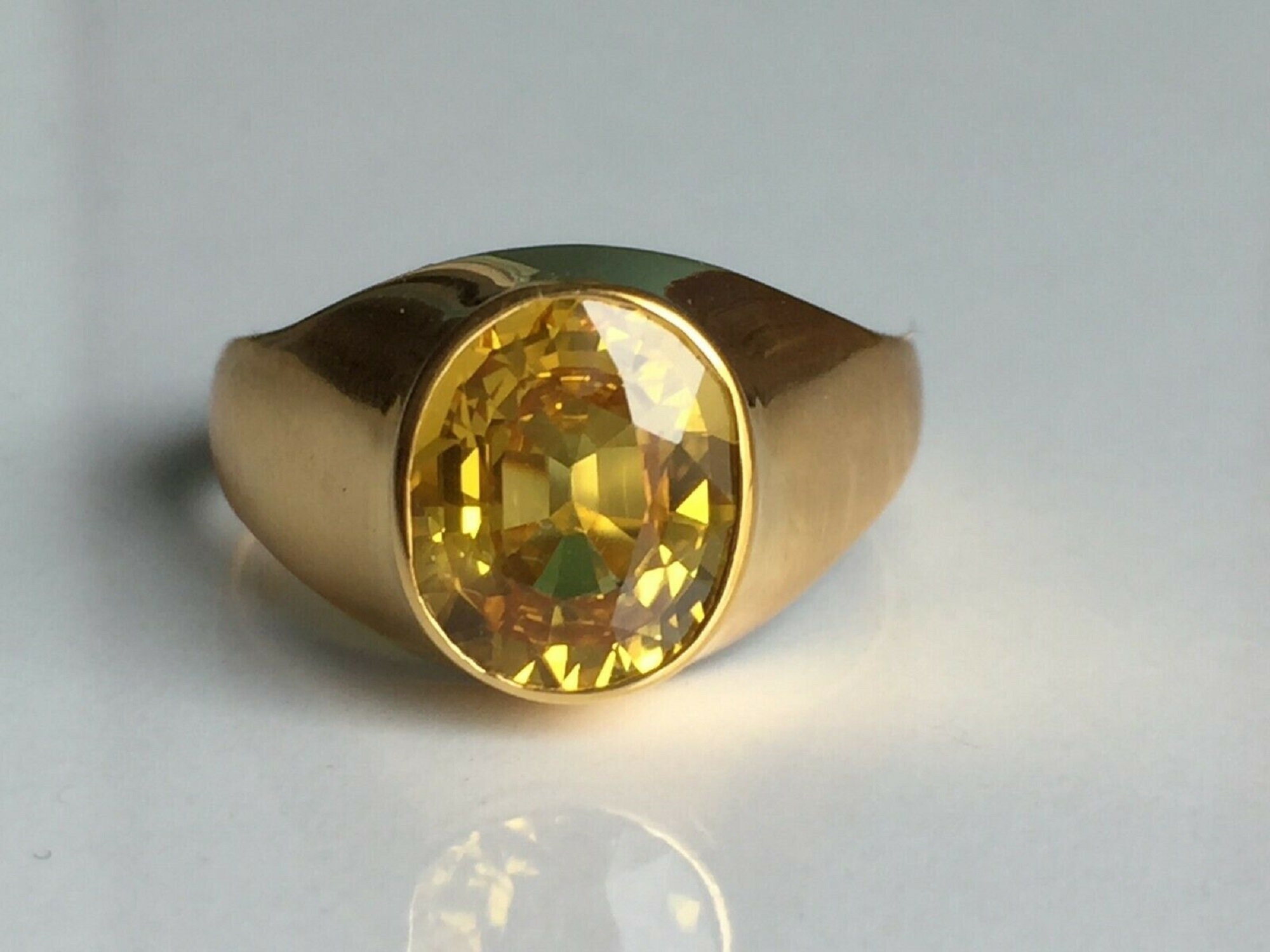Paragon Yellow Sapphire Men's Ring
