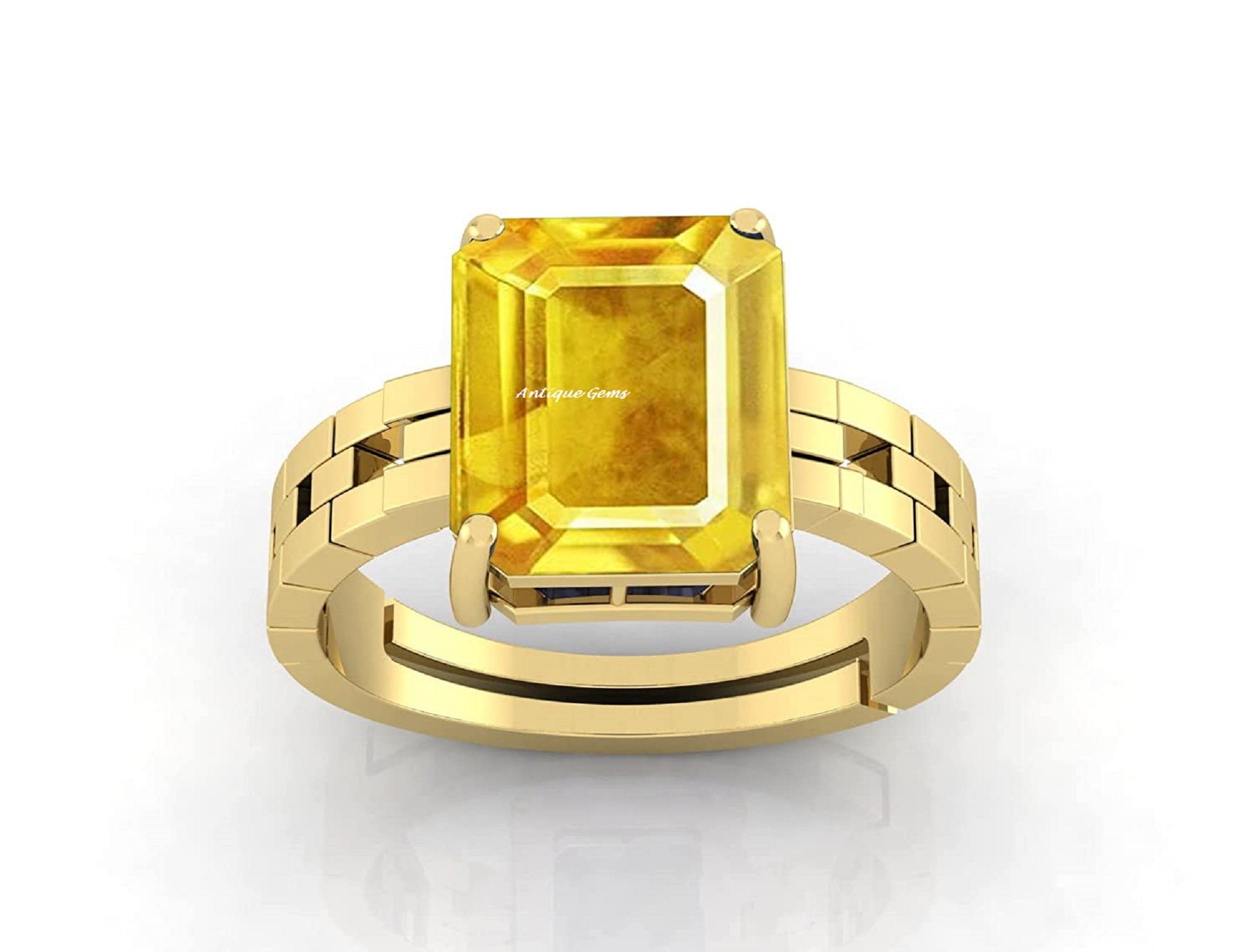 Topaz Ring (सुनेहला अंगूठी) | Buy Certified Sunela Ring, Topaz Ring