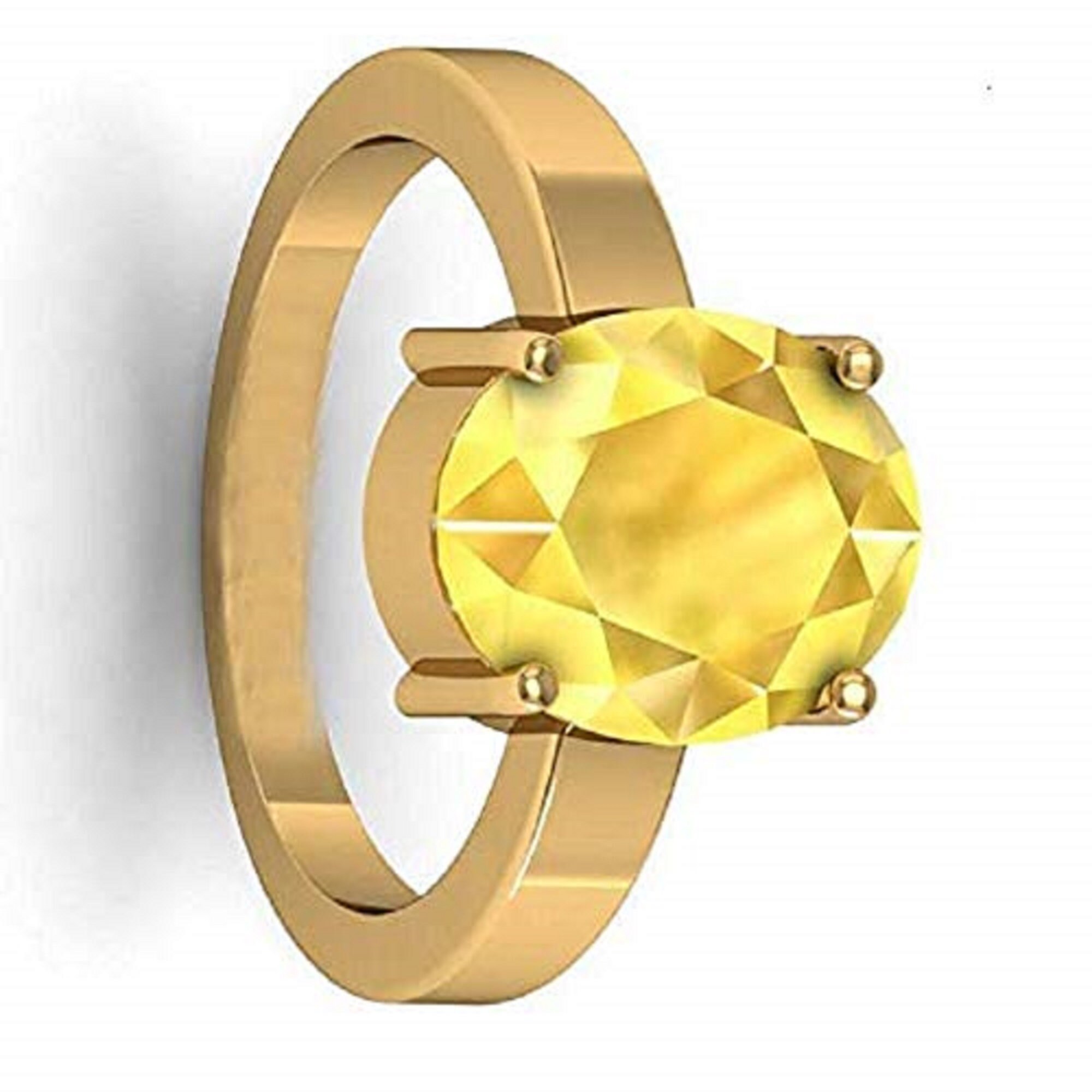DINJEWEL 10.25 Carat Certified Yellow Sapphire (Pukhraj) Loose Gemstone Ring  For Women Metal Gold Plated Ring Price in India - Buy DINJEWEL 10.25 Carat  Certified Yellow Sapphire (Pukhraj) Loose Gemstone Ring For