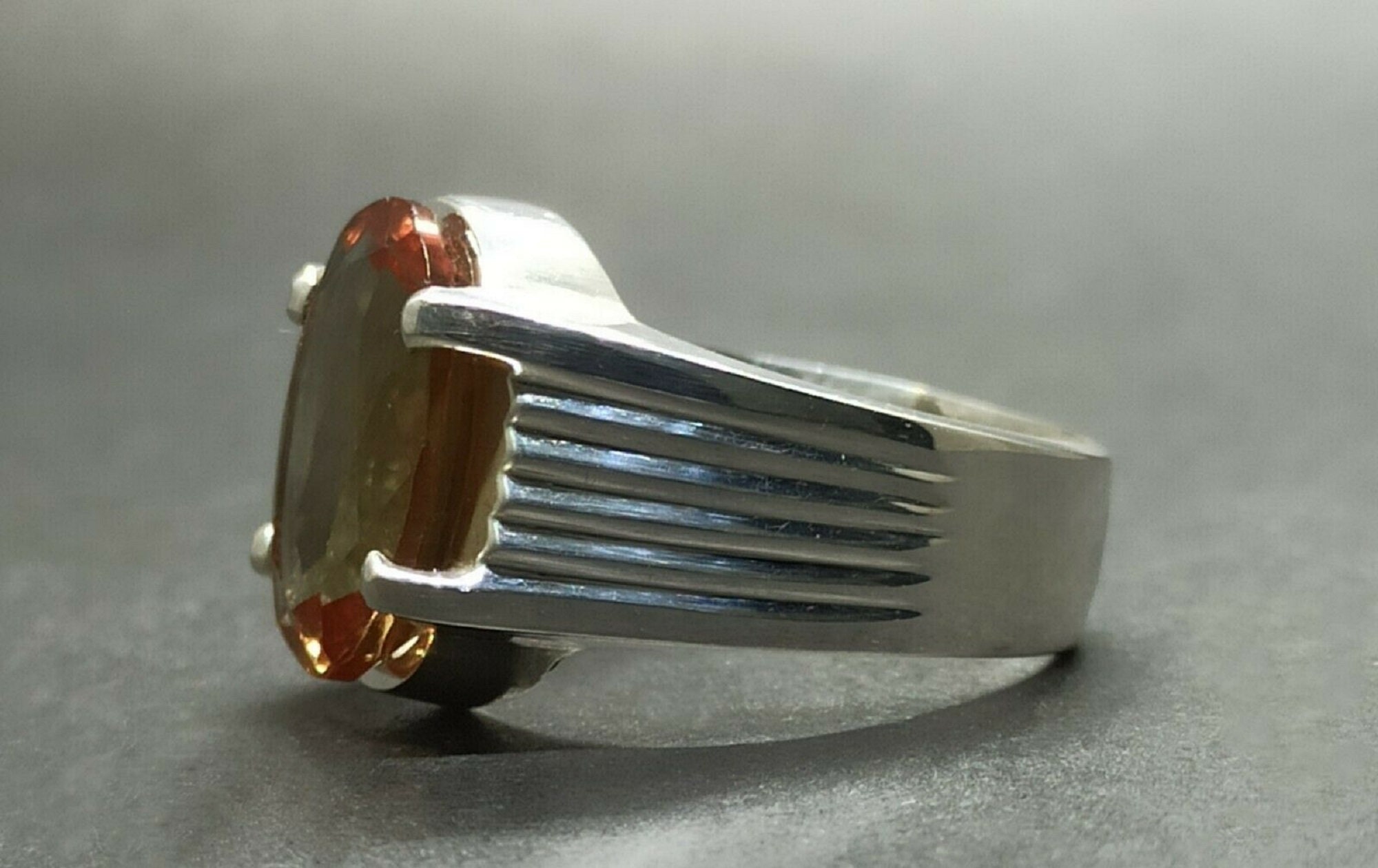 Natural alexandrite outlet mens ring