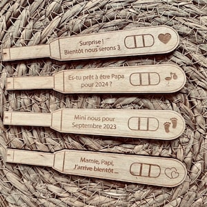 Personalized pregnancy test - Pregnancy birth announcement