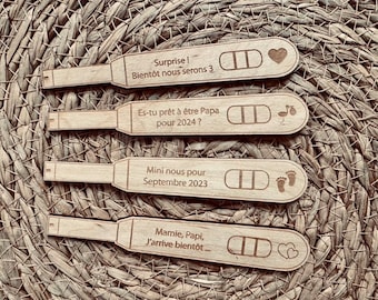 Personalized pregnancy test - Pregnancy birth announcement