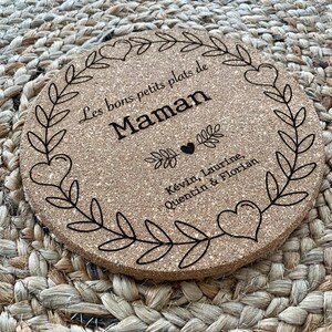 Dessous De Verre Personnalisé Liège Liège Rustique Et Bois - France