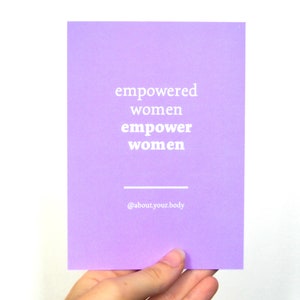 Empower Women A6 Affirmation Card