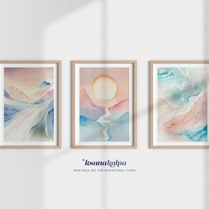 MENTAL HEALTH POSTERS, set of 3 prints, therapy office decor, therapist decor, counsellor decor