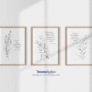 PSYCHOLOGIST QUOTES, set of 3 prints, carl rogers, carl jung, sigmund freud, therapy office decor, therapist decor, counsellor office decor