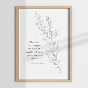 FREUD QUOTE, sigmund freud, therapy decor, office decor, therapist decor, counseling, mental health, psychologist, psychology quote
