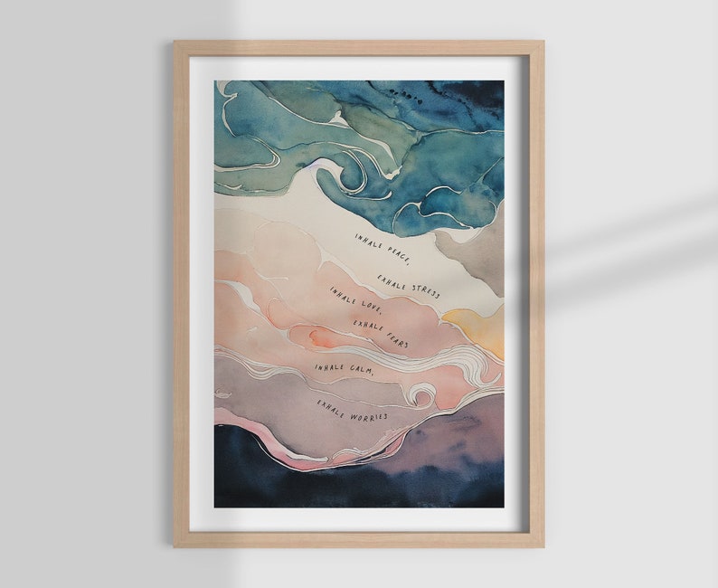 INHALE EXHALE SEQUENCE therapy office therapist decor image 1 - office breakroom ideas