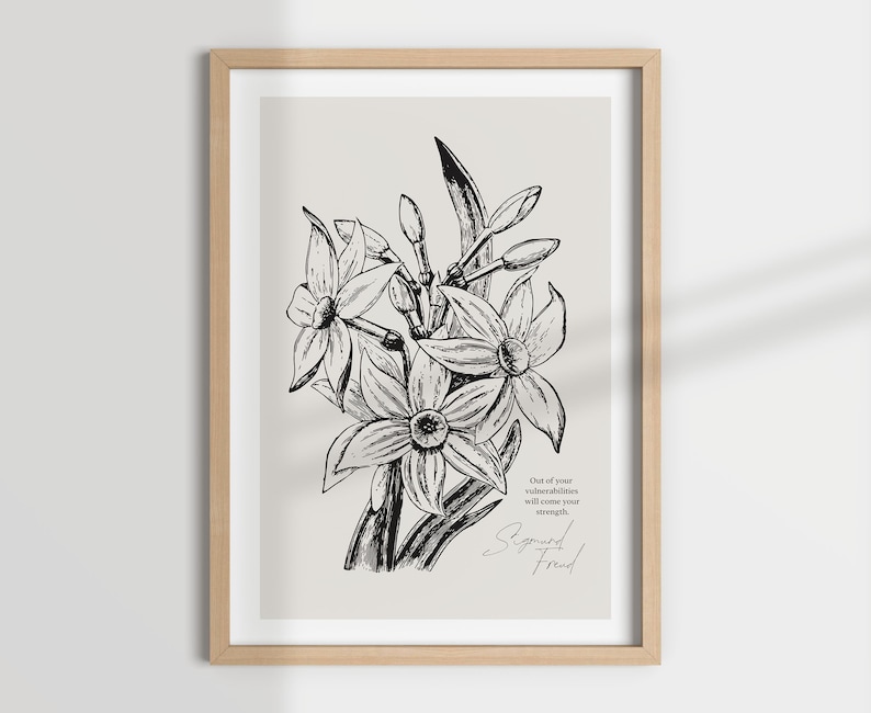 BOTANICAL THERAPY, set of 6 prints, office decor, therapy office decor, office wall art, therapist decor, counselling office, mental health image 3