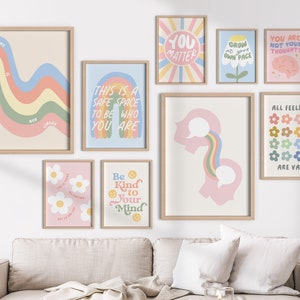 Set of 9, School Psychologist Print Bundle, Classroom Decor, Therapy Office Decor (Digital Download)