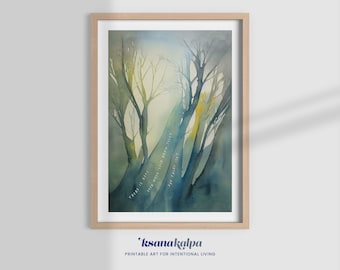 There is Hope Watercolor Print, Mental Health Art (Digital Download)