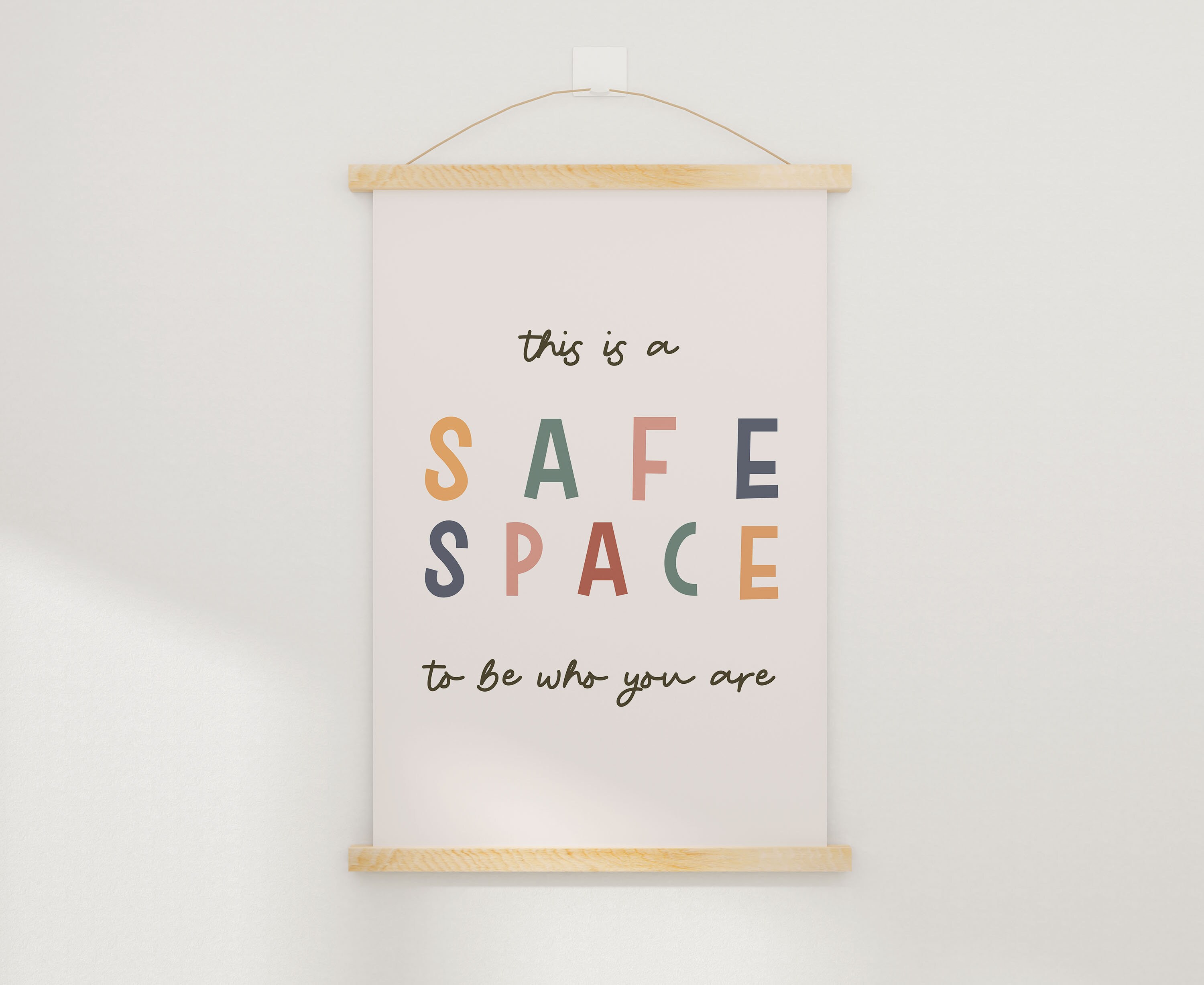 Safe Space Classroom Poster, Therapy Office Decor (digital Download) - Etsy