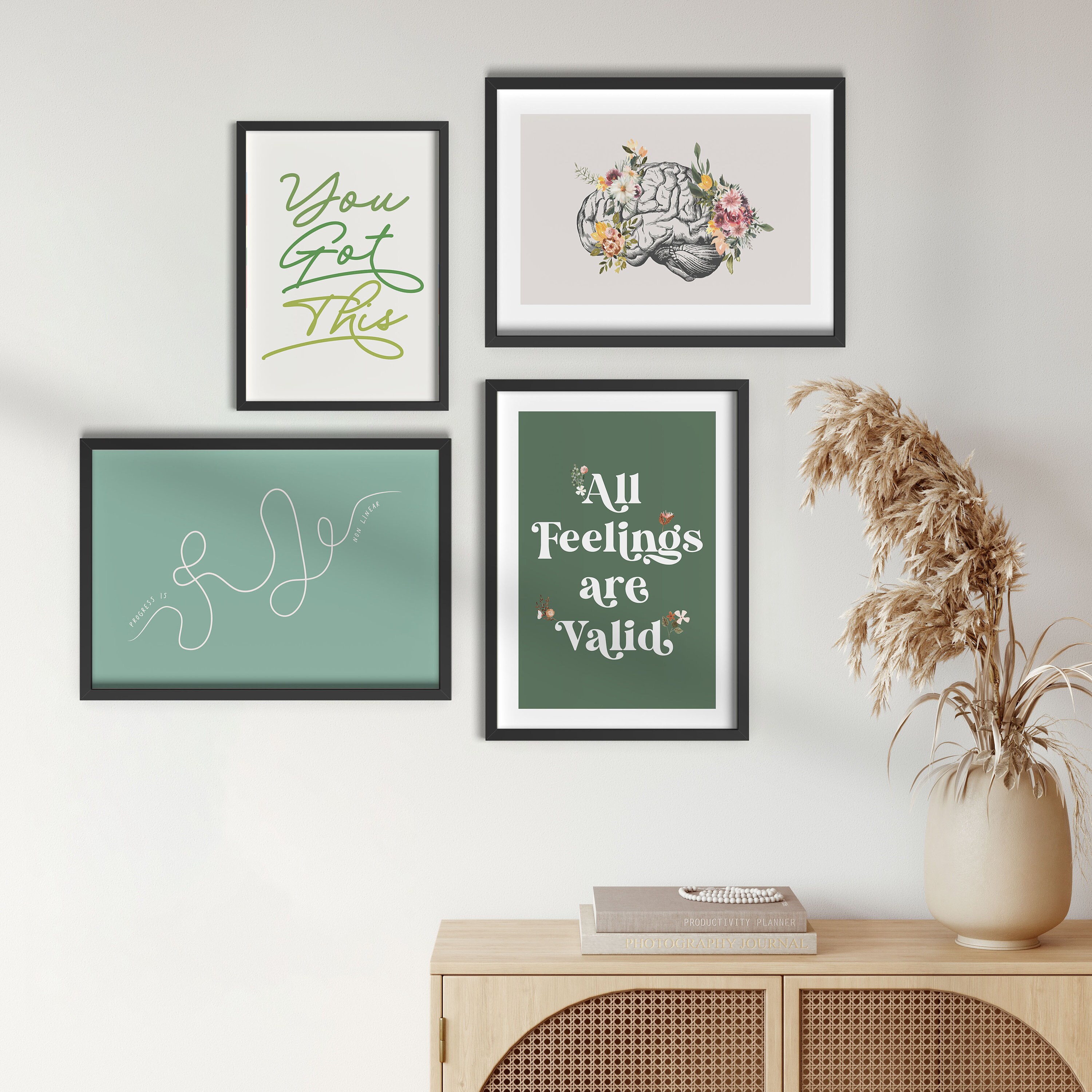 Mental Health Print Bundle: Set of 15, School Psychologist, Therapy ...