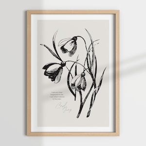 CARL JUNG quote, psychology quote, office decor, therapy office, mental health art, therapist decor, counseling, social work, psychologist