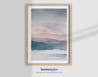 RELAX SEQUENCE, therapy office, therapist decor, therapy wall art, counsellor office, mental health art, office decor, watercolor prints