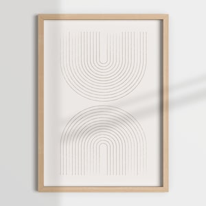 ARCHES, abstract art, mid century modern, boho, beige wall art, neutral wall art, beige prints, minimalist, neutral wall decor, minimal art