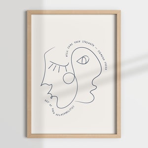 FREUD QUOTE, freud print, sigmund freud, office decor, therapy decor, office art, therapist decor, counseling, mental health, psychologist