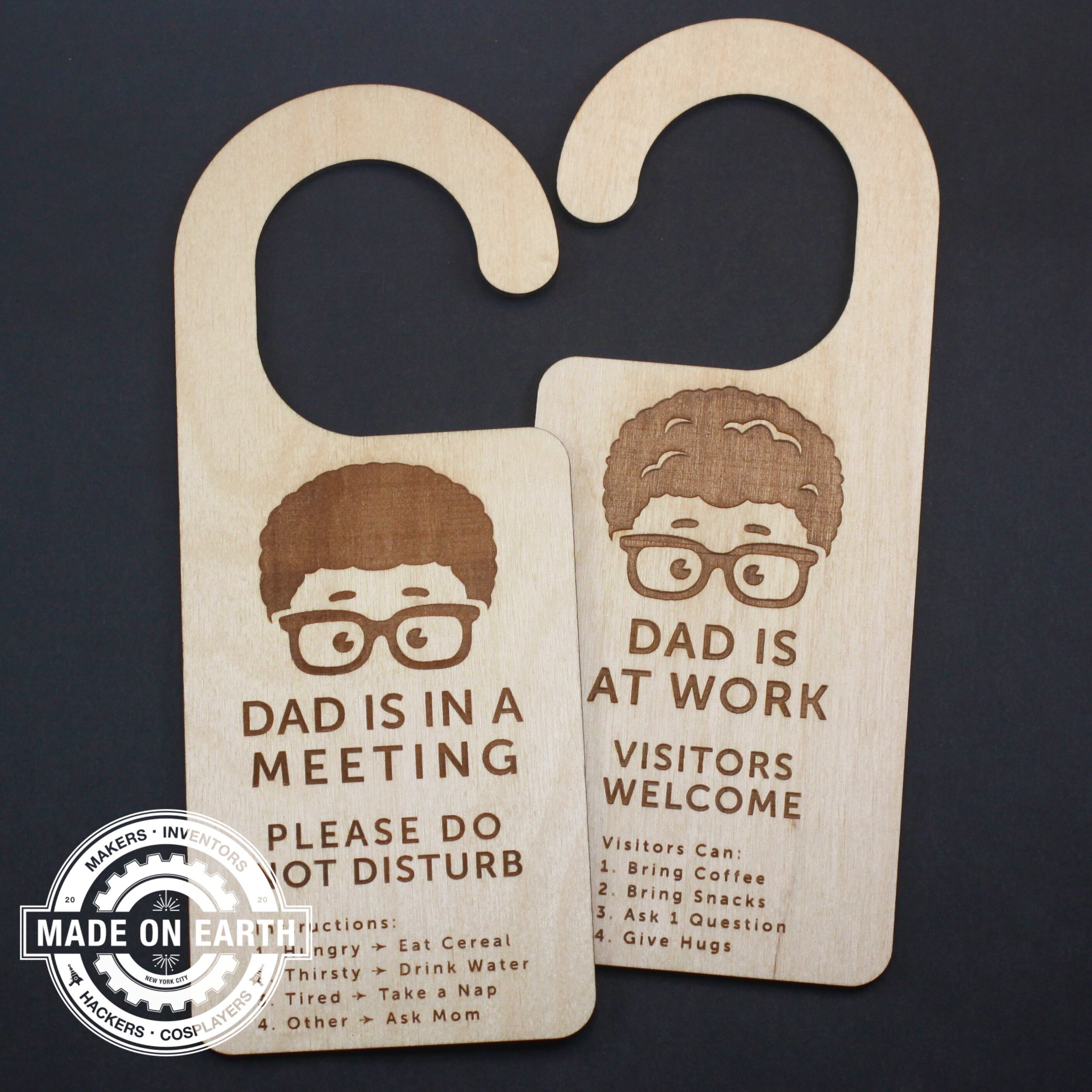 Work from Home Door Sign Whiteboard Hanger with Chalkboard -  Portugal