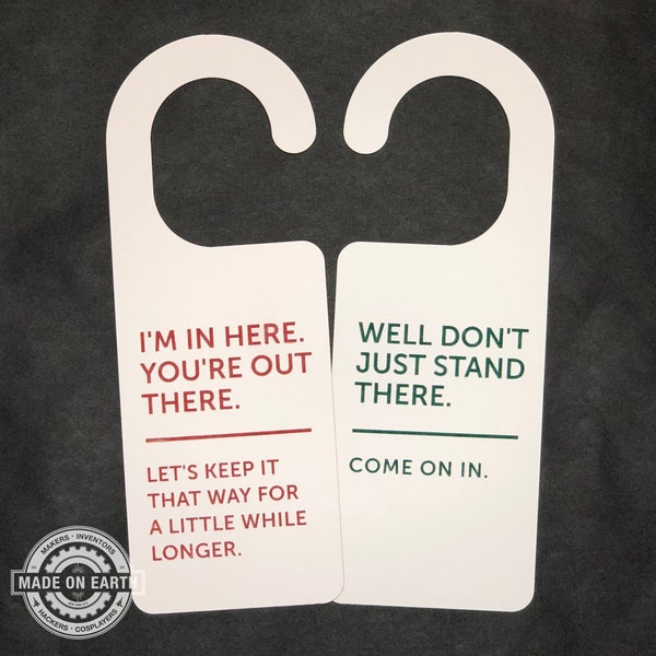 Do Not Disturb Sign, I'm in Here, Double Sided DND Sign, Work/Office Door Hanger, Personalize
