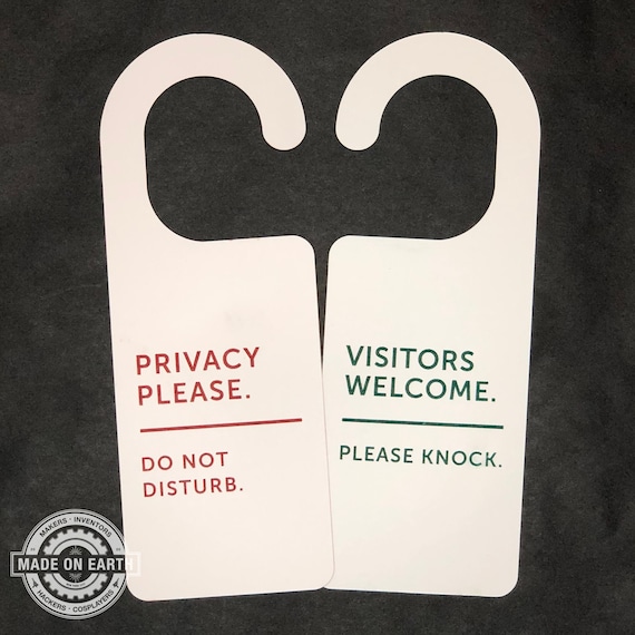 Privacy Please, DND Sign, Do Not Disturb, Double Sided Sign