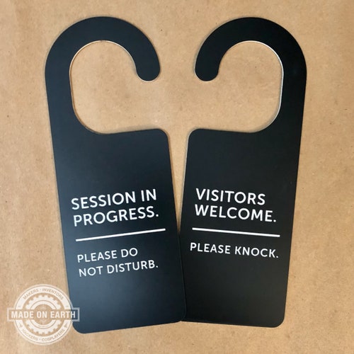 Session in Progress Do Not Disturb Sign Please Knock Work - Etsy