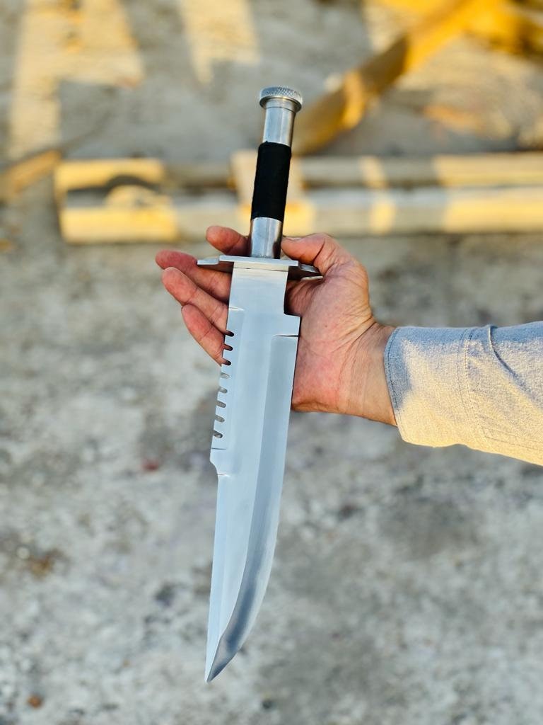 海兵隊員と交換したナイフ カスタムハンドメイドJ2スチールコマンドナイフボウイナイフ