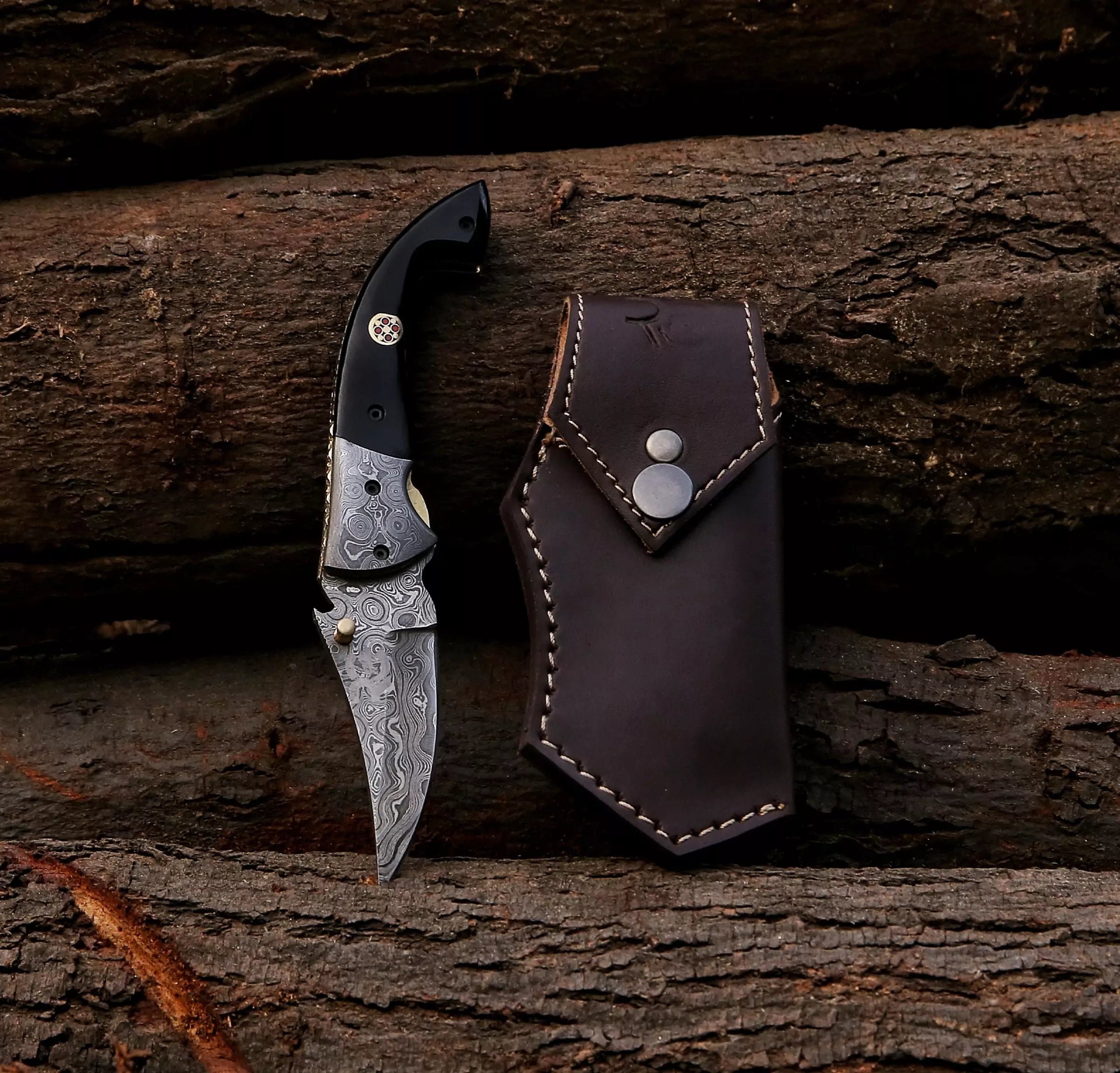 Damascus Knife Making Kit - Predator - (9 Handle Options) - DIY Blade Kit