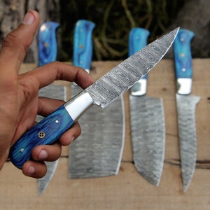 5pcsKitchen Knives Set Chef Knife Utility Knife Santoku Knife Chef Knife Set Damascus Chef  Steel Knife,  Kitchen Knife Set, Christmas gift