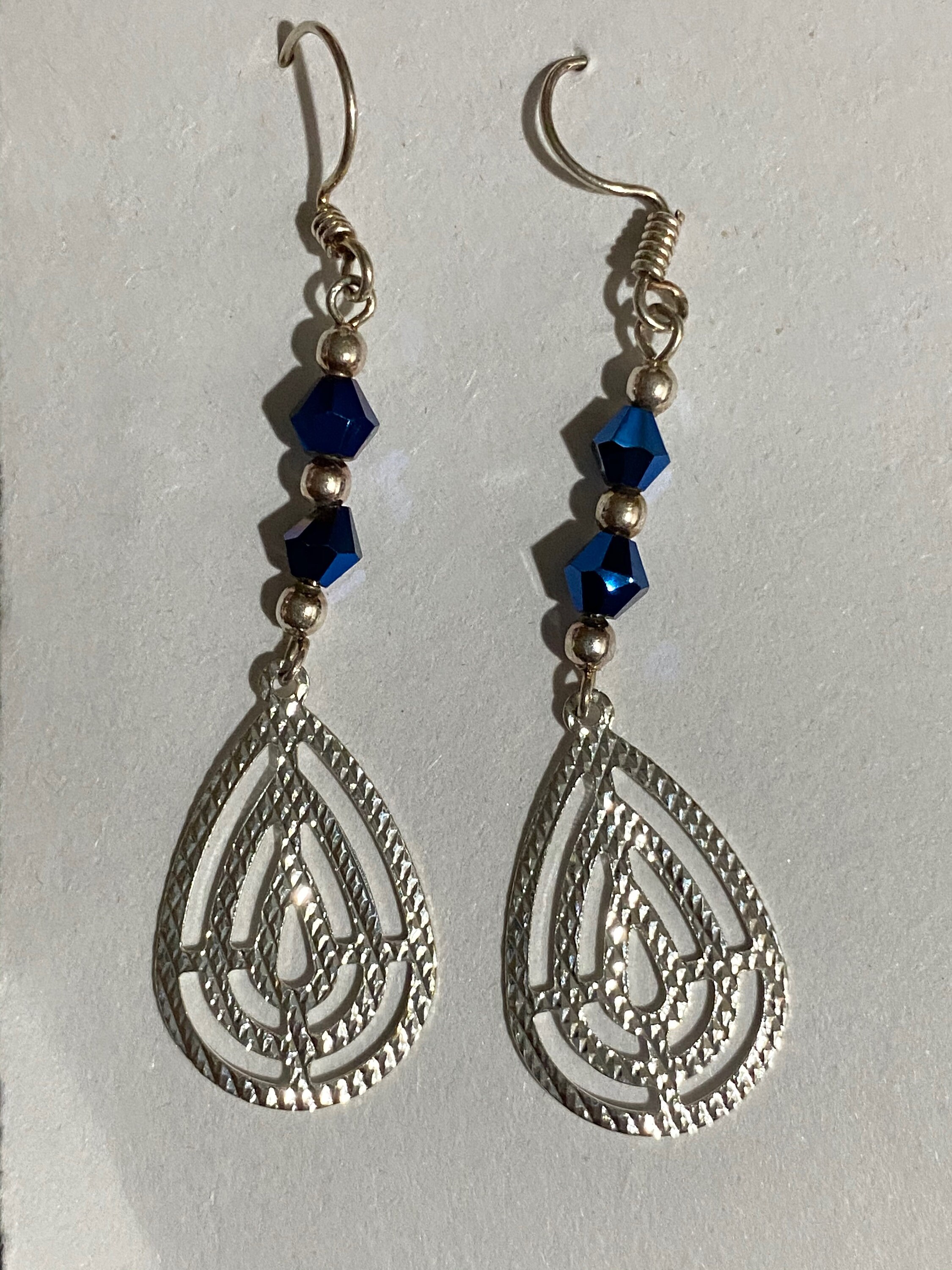 Silver Dangles & Drop Oval Earrings Etsy