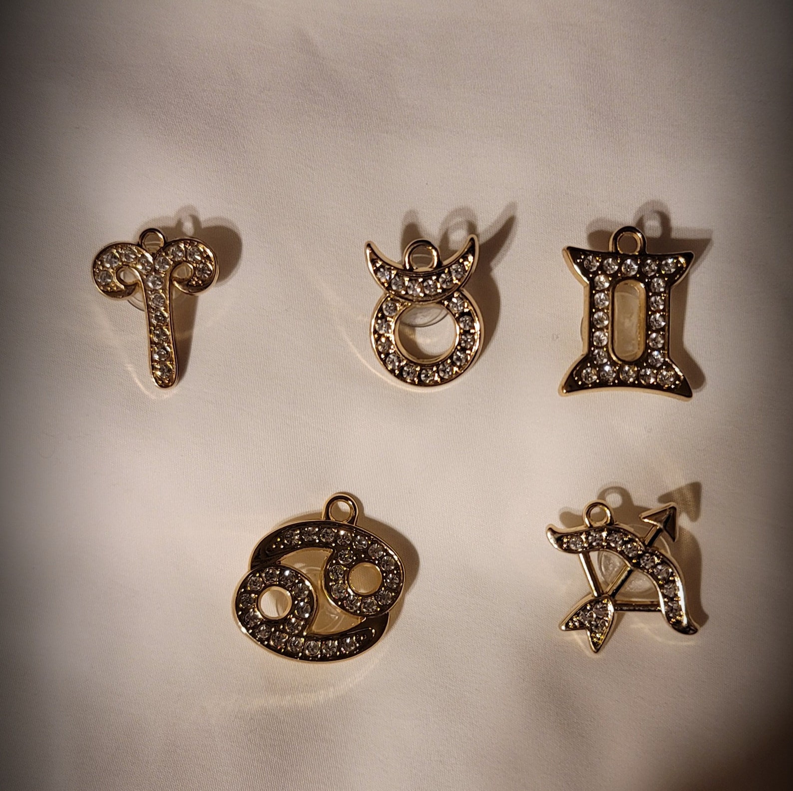 Zodiac croc charms gold and silver tone Etsy