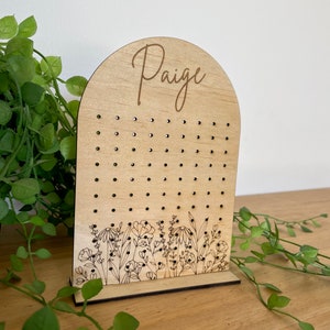 Earring Holder, Personalised Earring Holder, Jewellery Display Board, Organisation, Wildflower, Jewellery Display Stands for Earrings