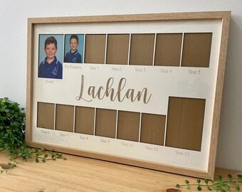 Large School Years Photo Frame, Memory Frame, Personalised Frame, Kids Photo Frame