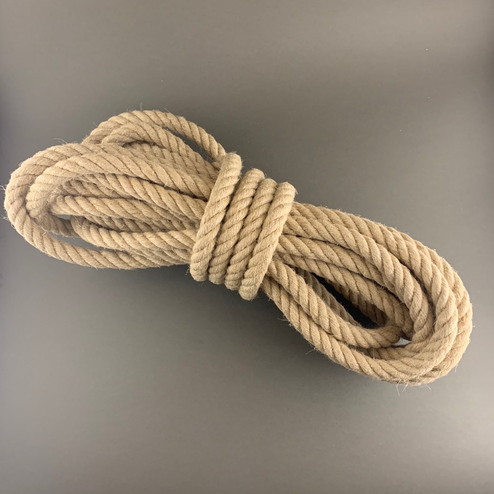 16 mm Natural Hemp rope 1m / 3.3ft Etsy