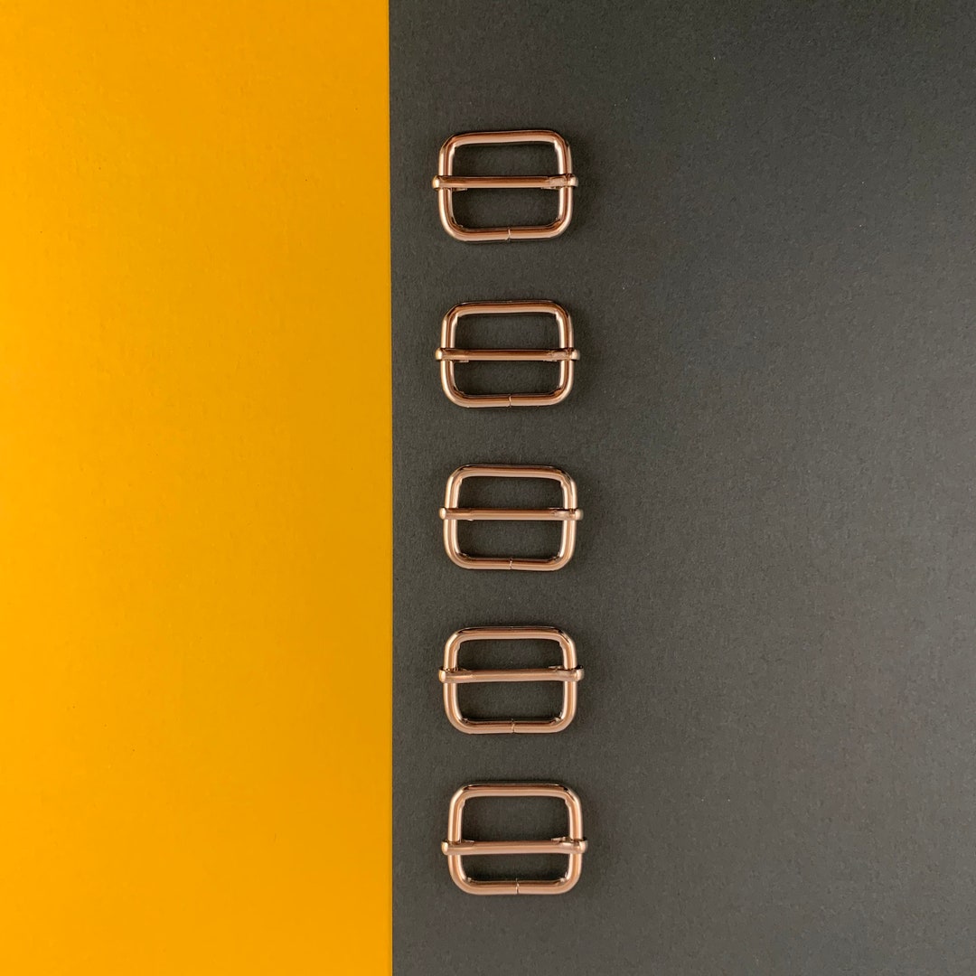 Nickel Plated Metal Sliding Bar Buckle 25mm / 1'' , Metal Triglide Etsy