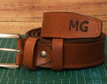 Gifts for Men Valentine, Custom Handmade Leather Belt, Anniversary Gift for Husband, Personalized Belt for Dad,Engraved Leather Belt for Men