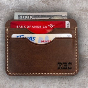 Custom Men Card Holder Gifts, Minimalist Leather Card Holder, Personalized  Card Holder, Genuine Leather Card Wallet, Credit Card Holder