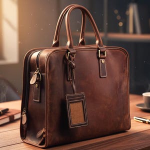 Leather Briefcase for Men, Personalized Laptop Bag, Fathers Day Gift for Dad, Custom Work Bag, Husband Gift, Office Messenger