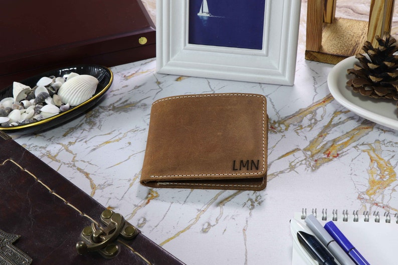 PERSONALIZED Fathers Day Gift Ideas, Anniversary Gift For Him, Custom Leather Wallet, Personalized Wallet,Engraved Wallet,Gift For Boyfriend image 8