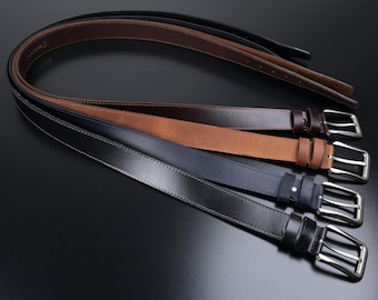Custom Handmade Belt for Christmas, Anniversary Gift for Boyfriend, Engraved Leather Belt, Personalized Vintage Men's Belt, Genuine Leather