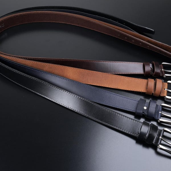 Custom Handmade Belt for Christmas, Anniversary Gift for Boyfriend, Engraved Leather Belt, Personalized Vintage Men's Belt, Genuine Leather